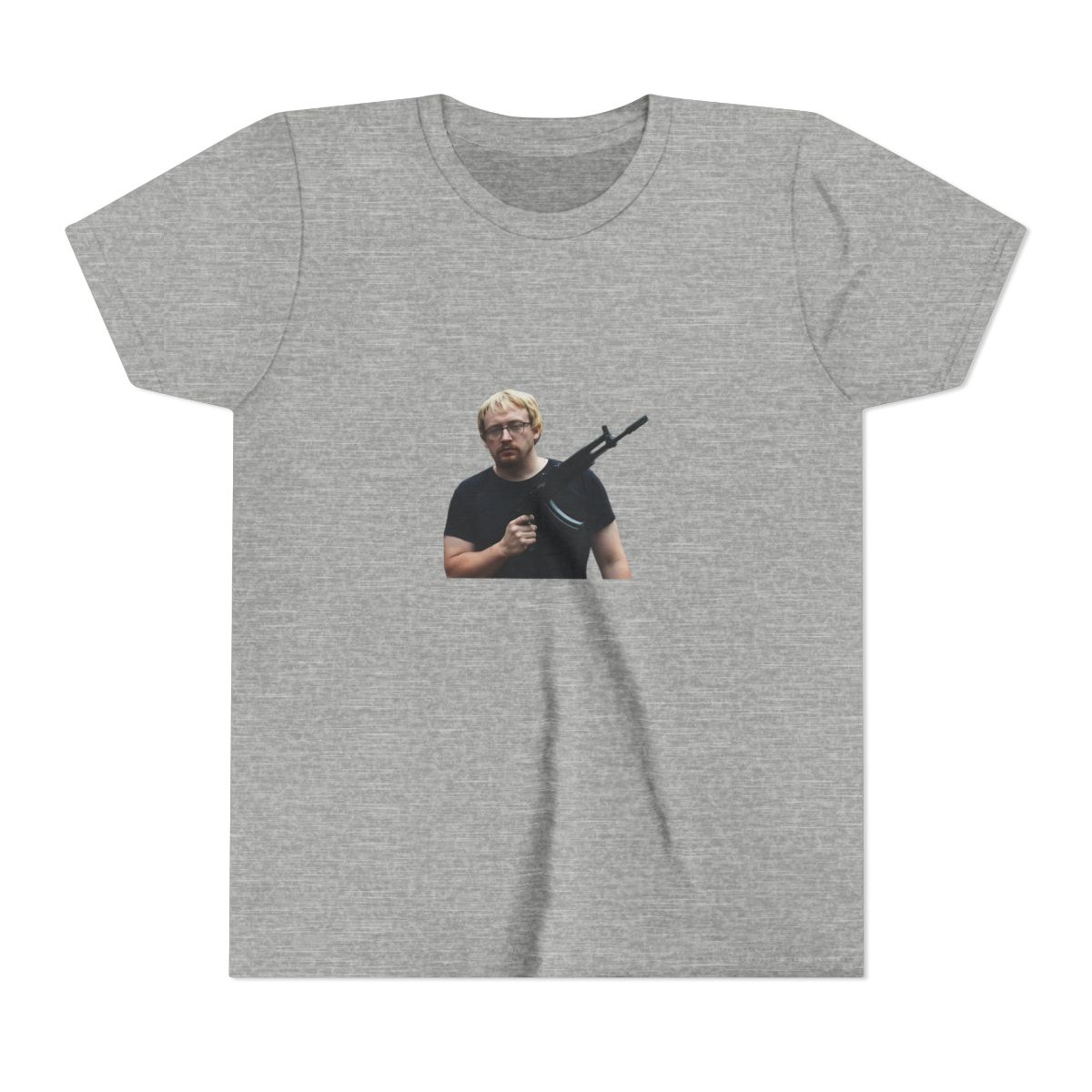 Woodland Hunter Rifle Graphic Kids T Shirt